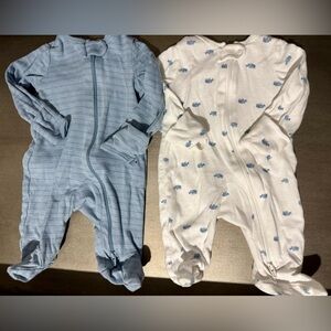 2 For the Price of 1 Newborn Zip-Up Footies